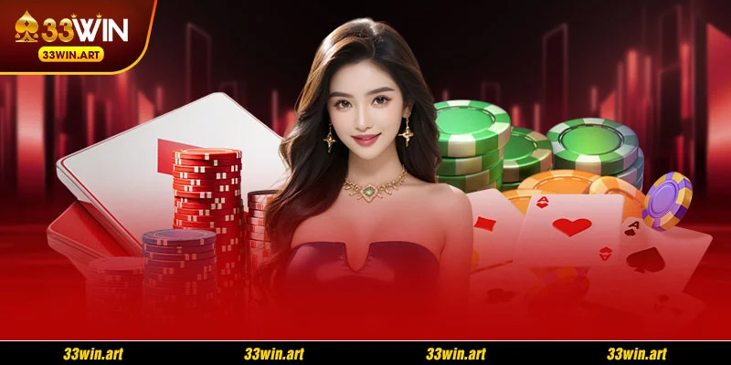 Sảnh casino 33WIN mang phong cách quốc tế